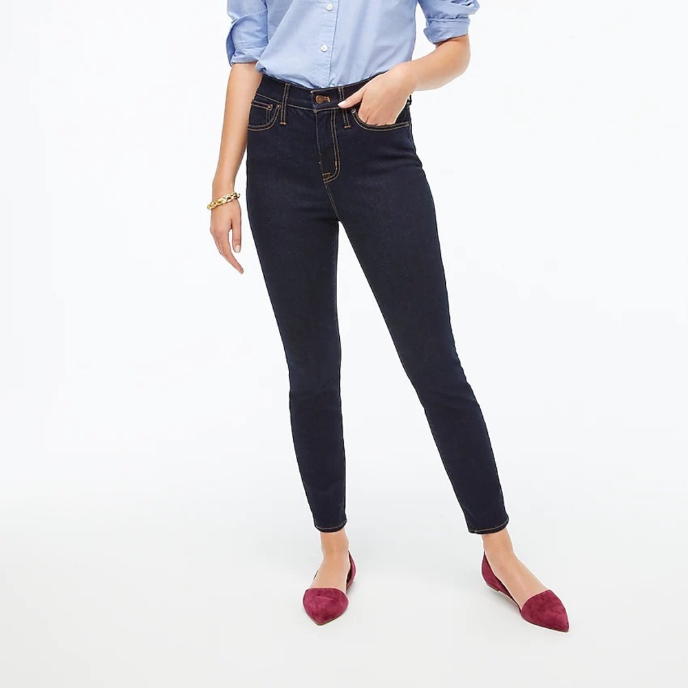 J.Crew Factory Curvy 10" high-rise skinny jean in signature stretch-NWT